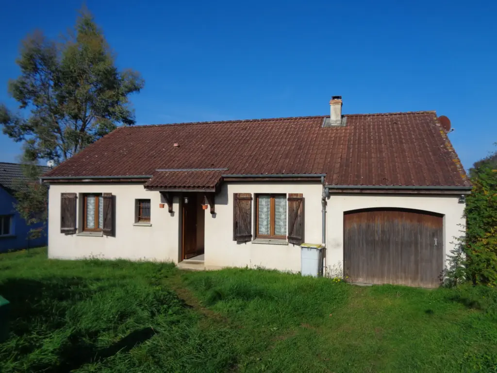 Pavillon plain-pied près de Nevers avec vue sur la campagne