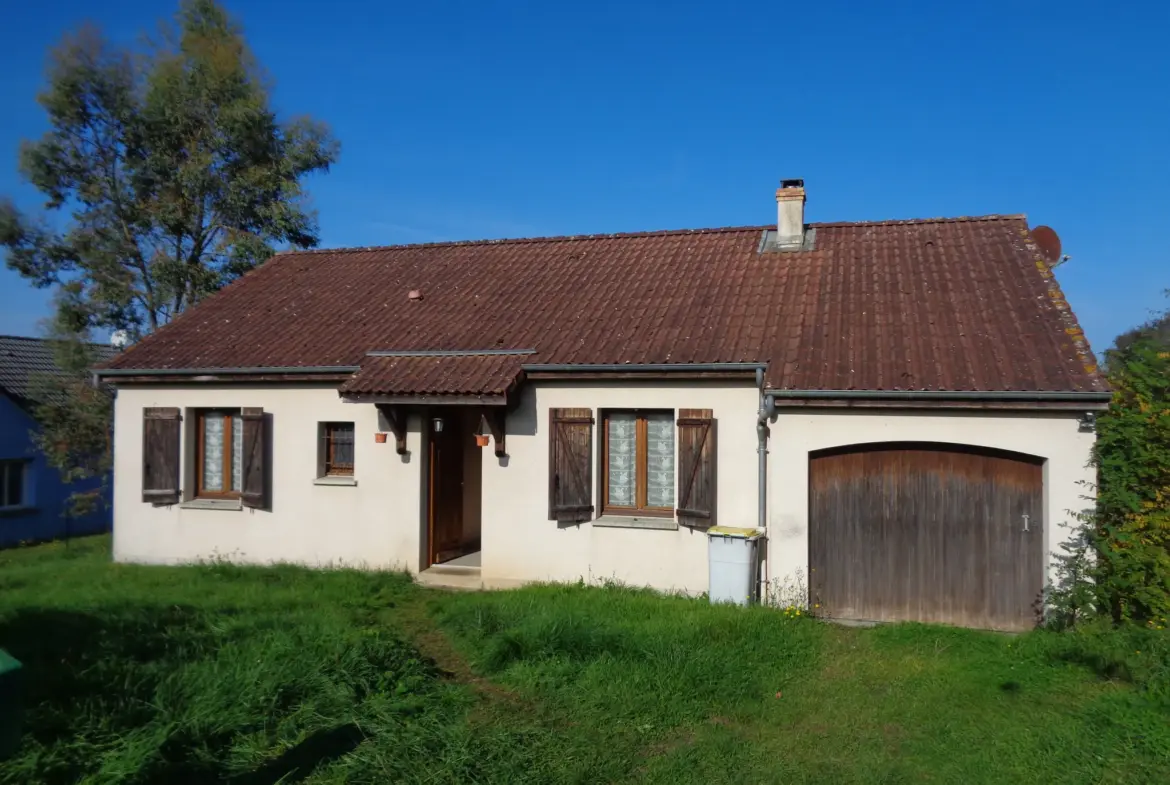 Pavillon plain-pied près de Nevers avec vue sur la campagne 