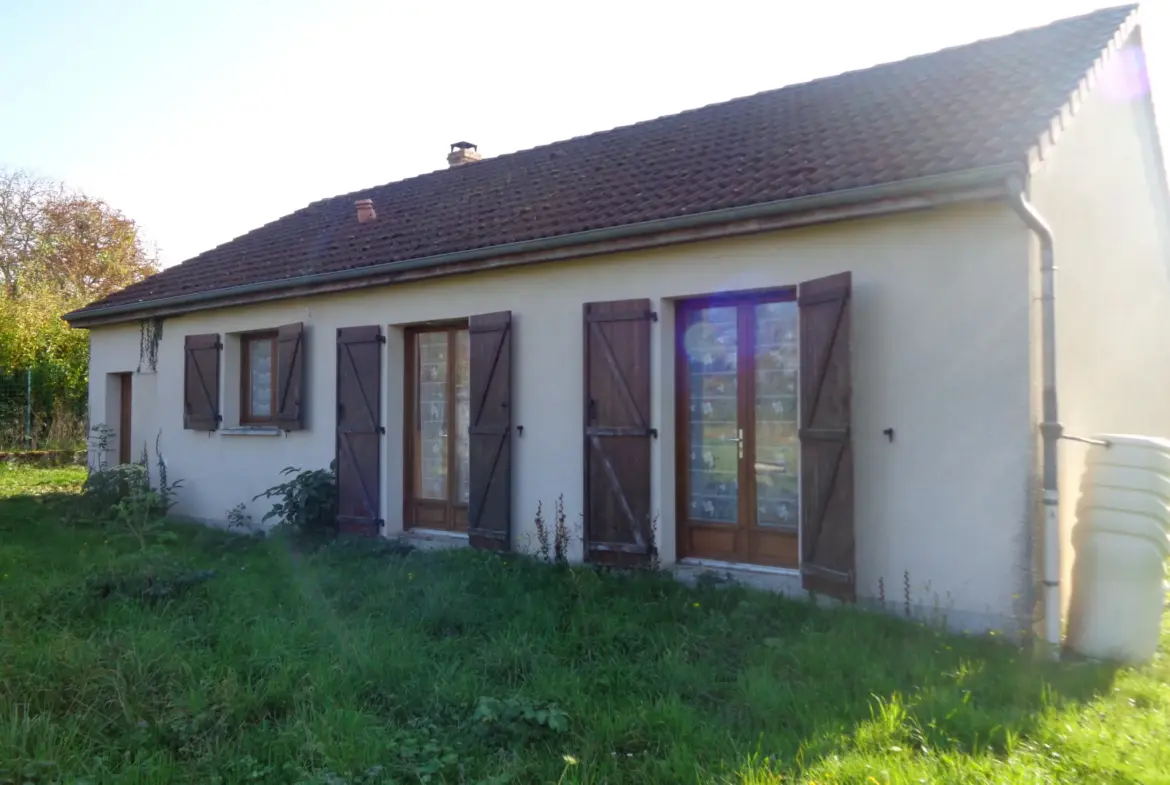 Pavillon plain-pied près de Nevers avec vue sur la campagne 