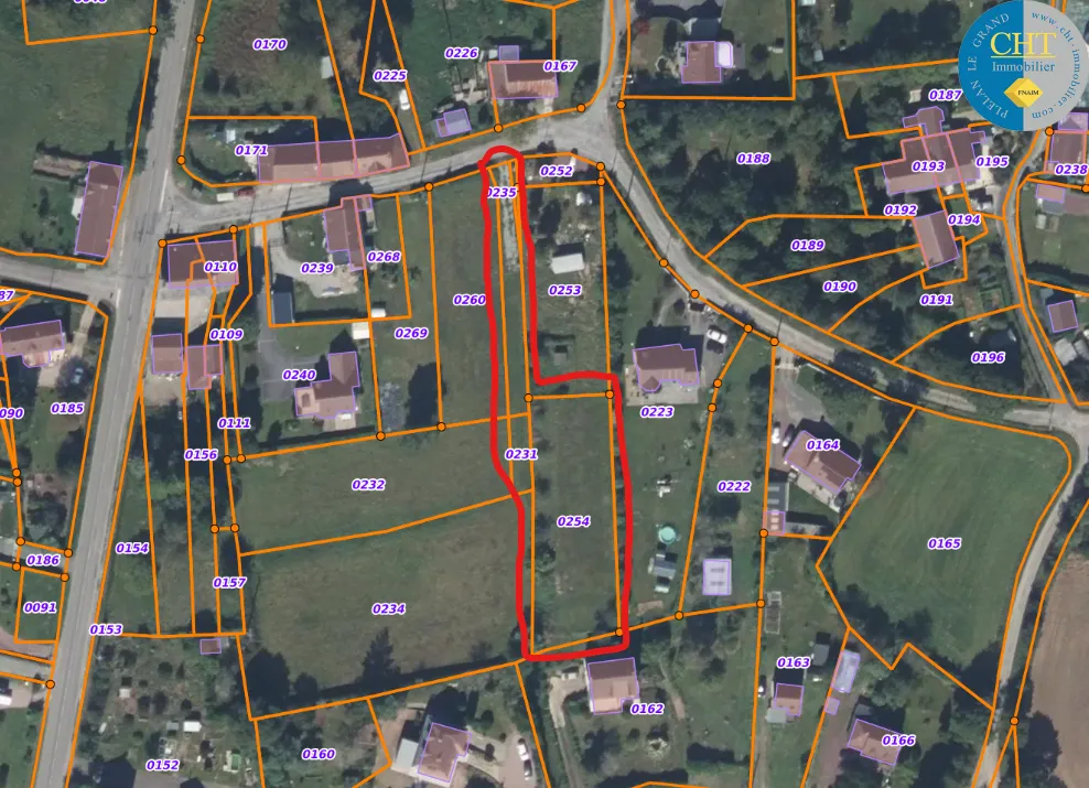 Terrain constructible hors lotissement à Plélan le Grand 