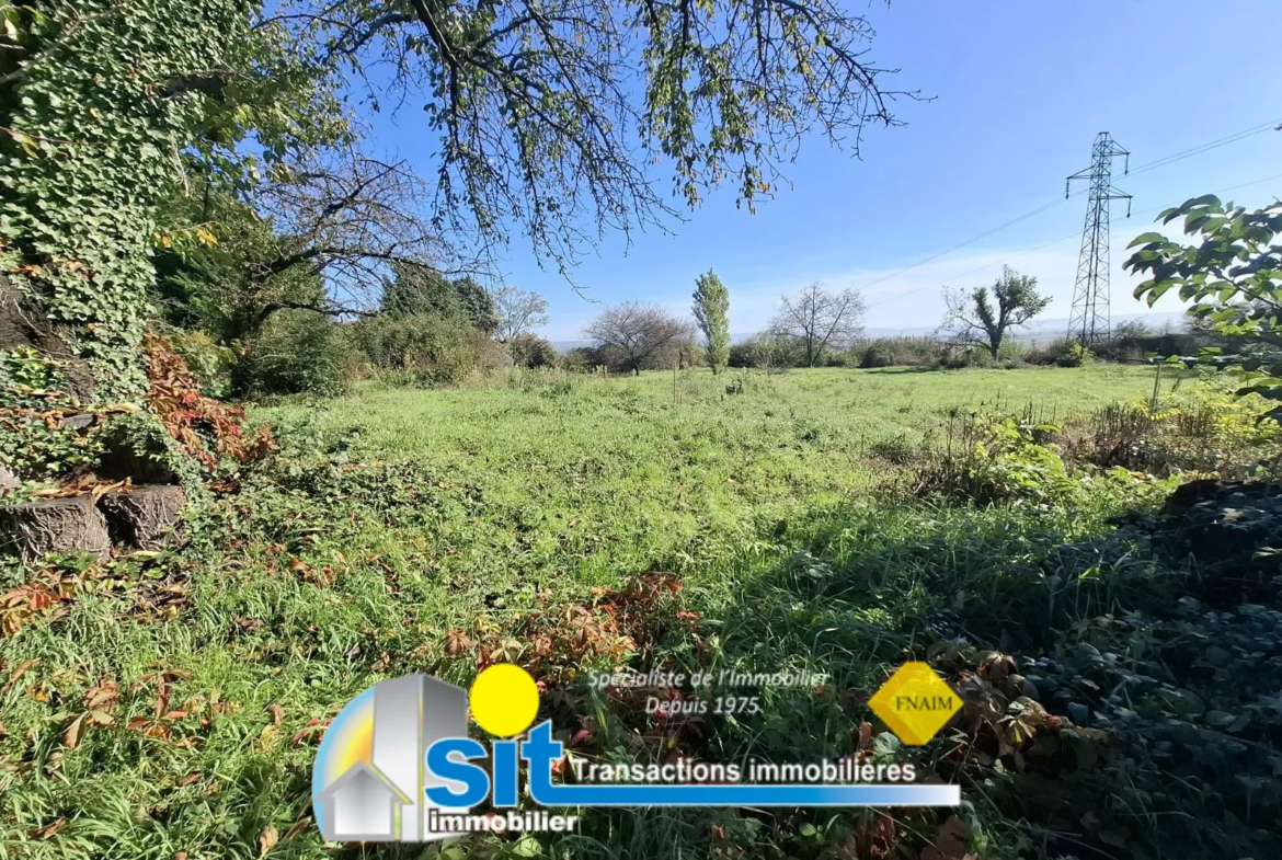 Terrain à bâtir à vendre à Saint-Prim - 700 m² avec vue dégagée 