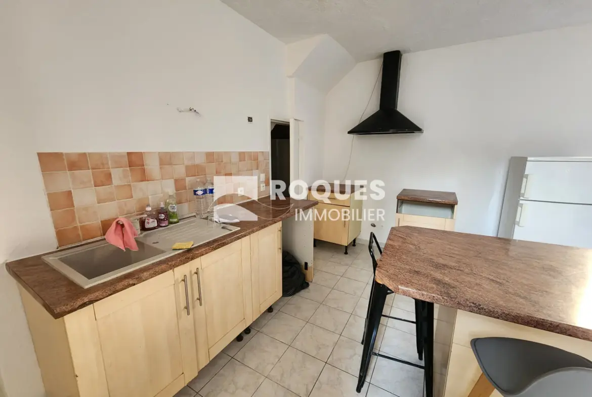 À vendre : Appartement T4 au centre de Lodève avec terrasse 