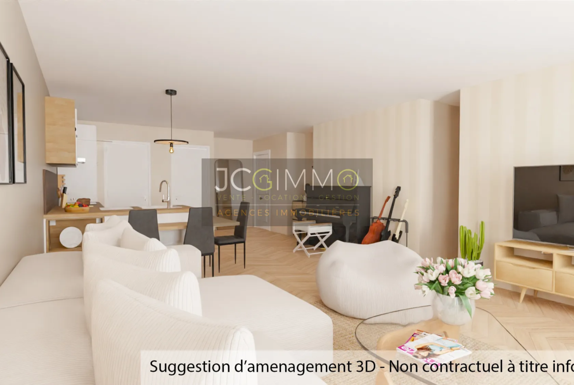 À vendre : Appartement T3 à rénover au centre de Solliès-Pont 