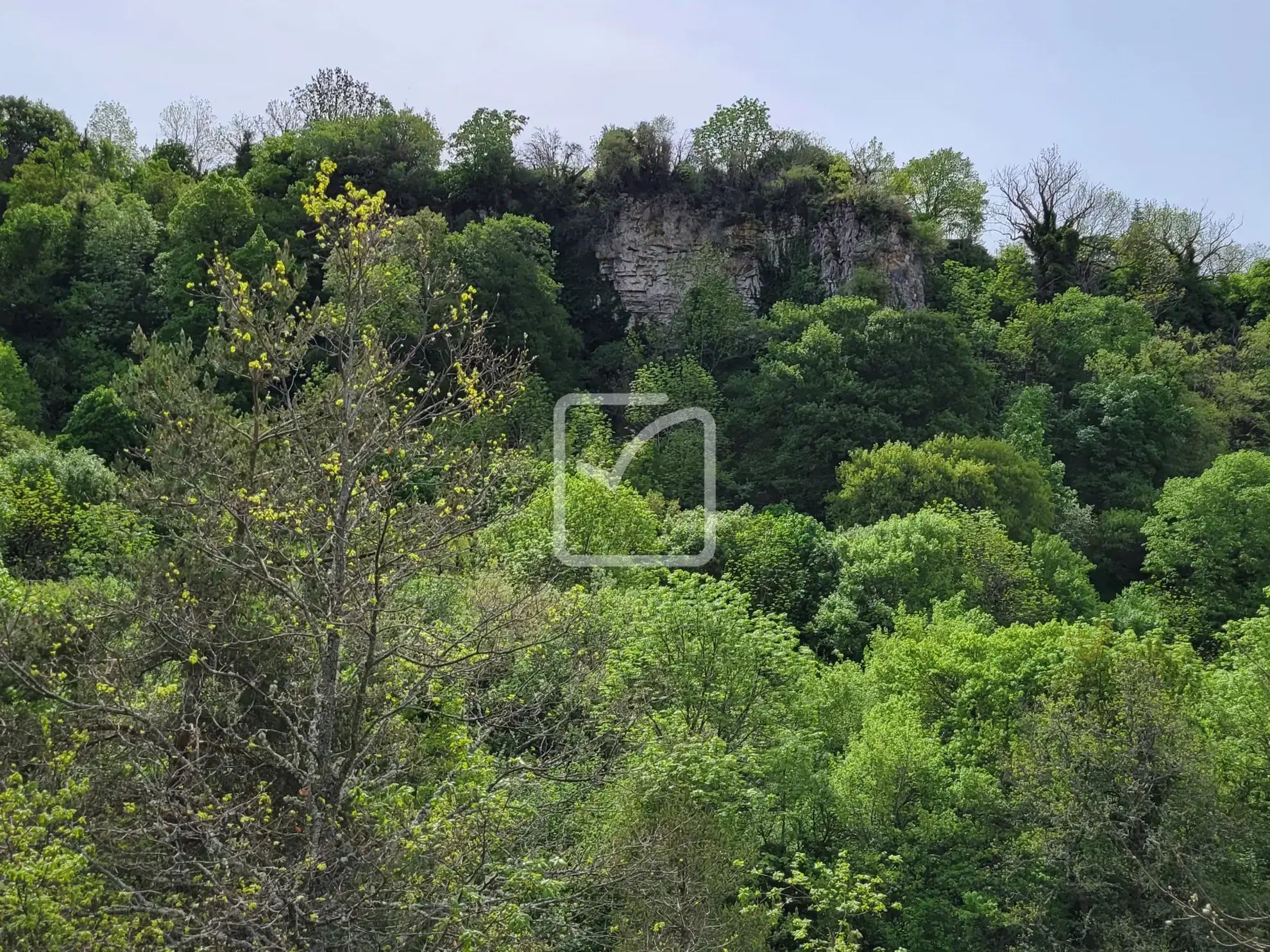 Terrain constructible avec grange et parcelles en bois près de Plan de Baix 