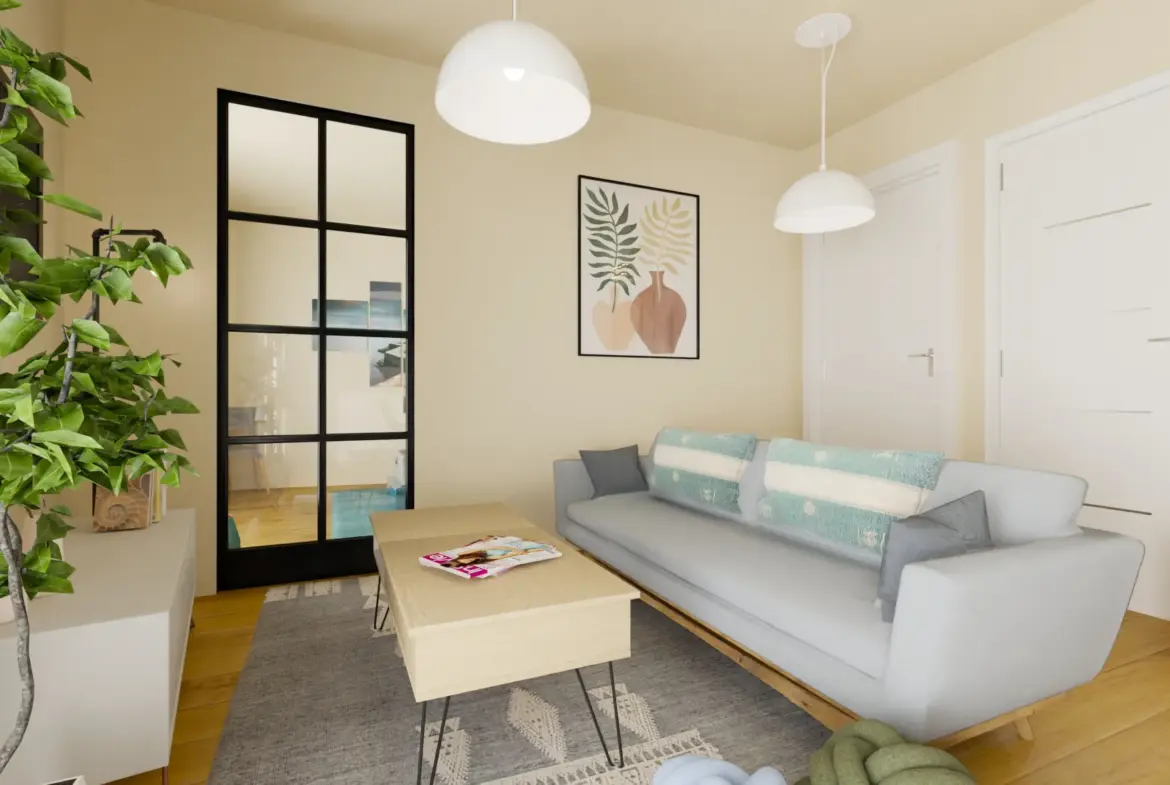 À vendre : Appartement F2 à Châtel-Guyon, à rafraîchir 