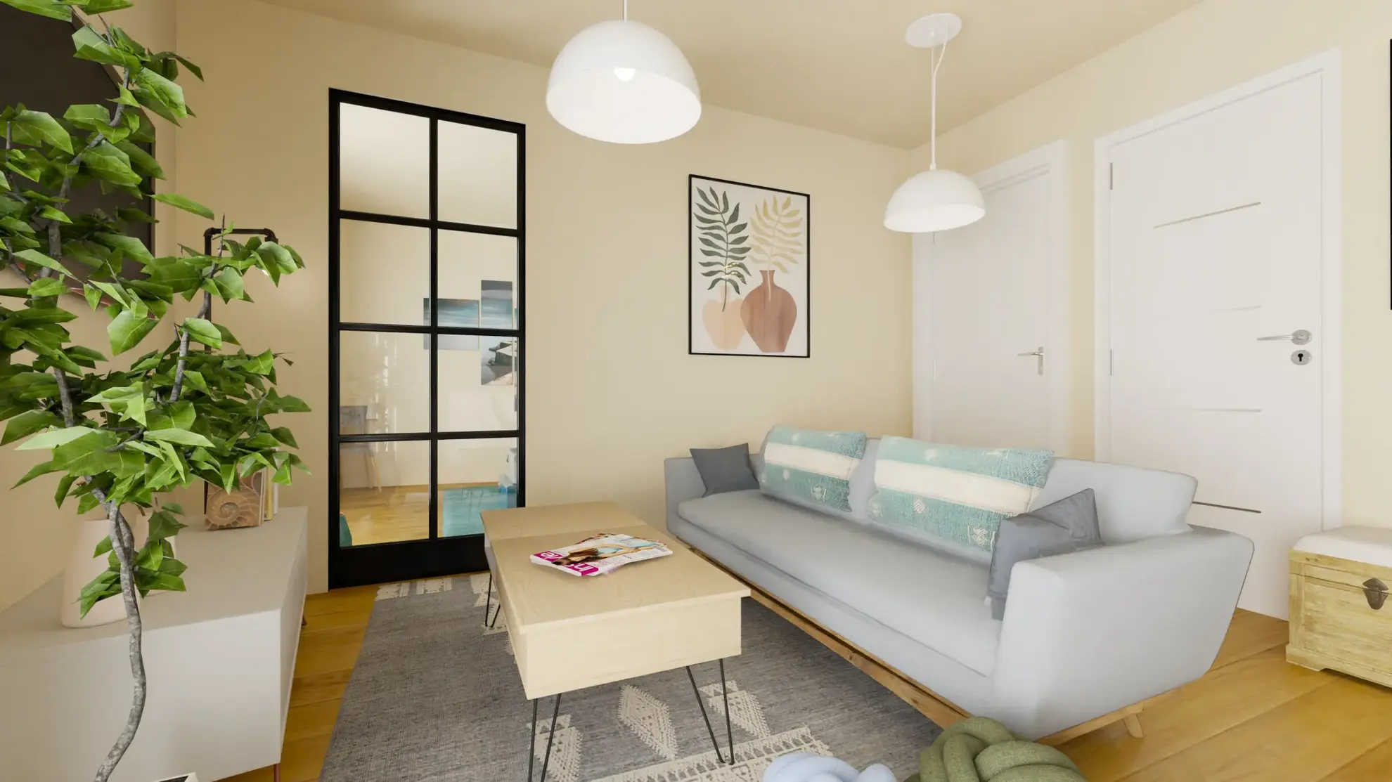 À vendre : Appartement F2 à Châtel-Guyon, à rafraîchir 