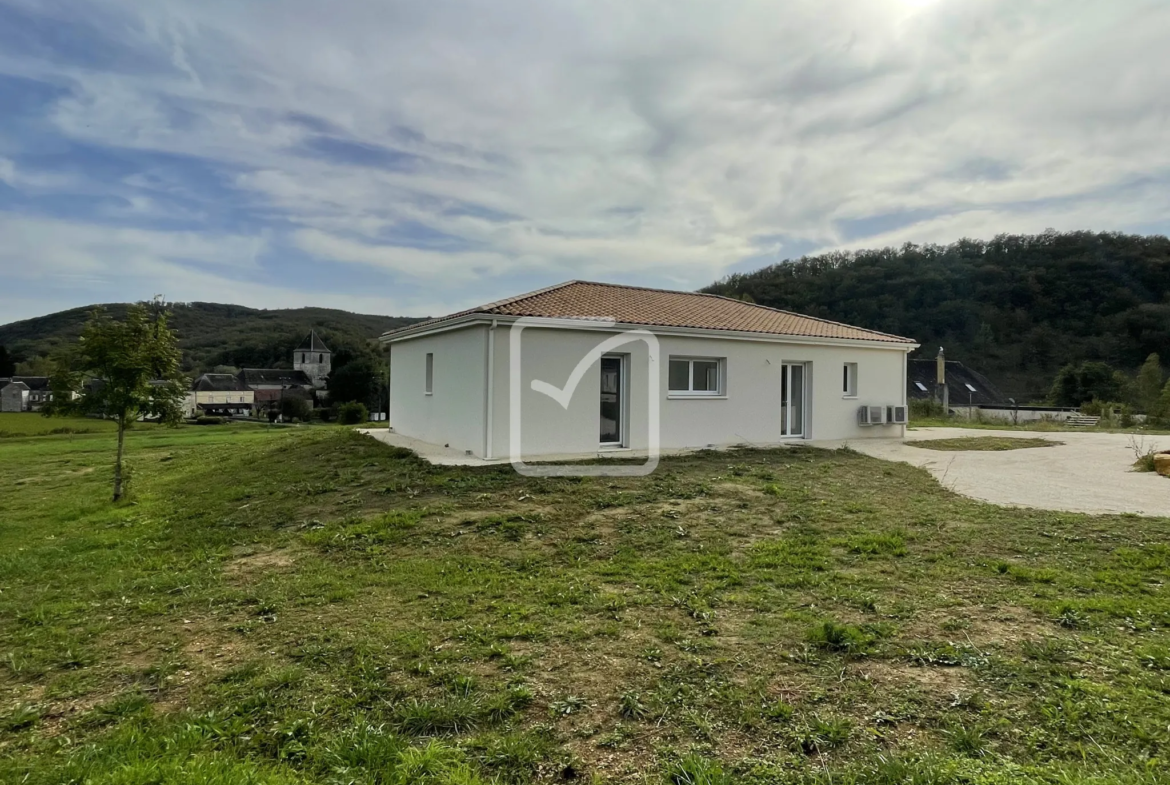 Maison neuve à terminer de 3 chambres à Borreze 