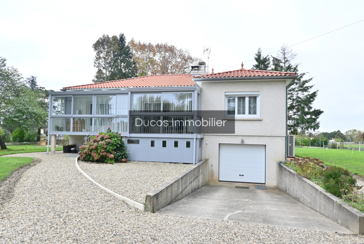 Maison rénovée sur sous-sol à Marmande avec grand terrain 