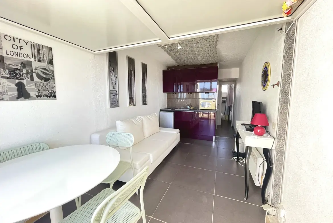 Appartement 2 pièces avec parking et vue mer au Cap d'Agde 