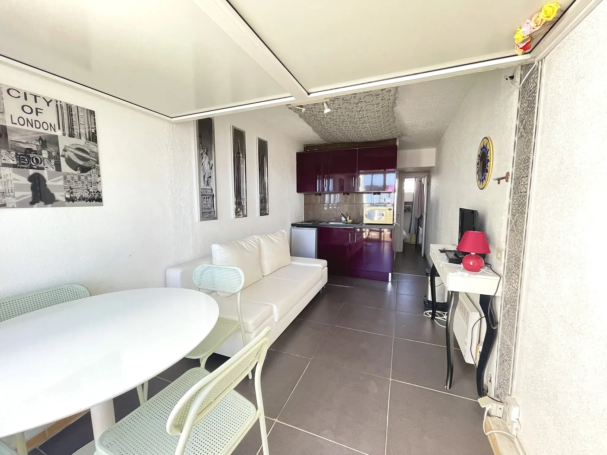 Appartement 2 pièces avec parking et vue mer au Cap d'Agde 