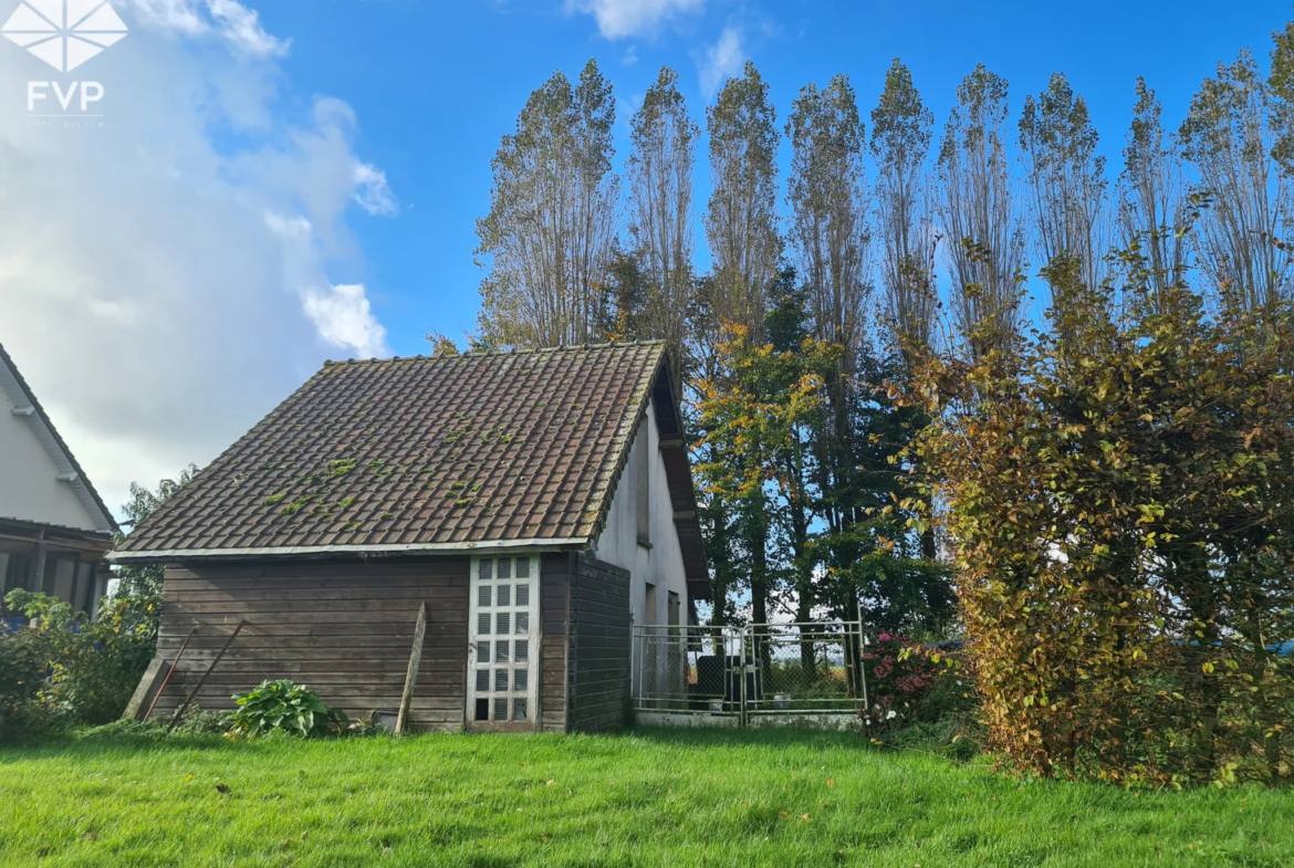 Pavillon à AUBERMESNIL-BEAUMAIS - 170 m², 5 chambres, sous-sol complet 