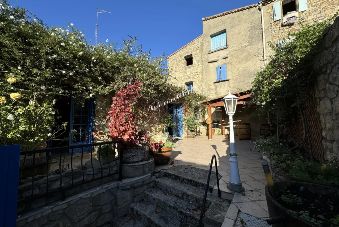 Maison de village avec grande terrasse à Limoux 