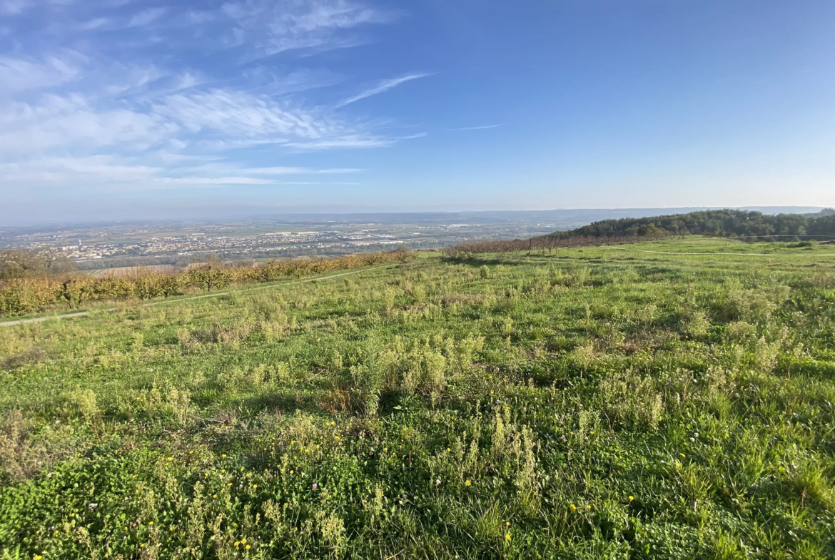 Terrain constructible de 1190 m2 à Bogy, Vallée du Rhône 