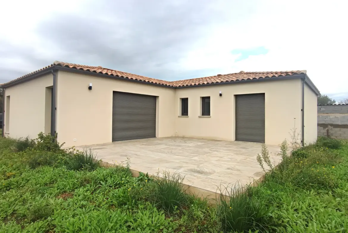 Villa moderne de 2023 à Lézignan - 3 chambres avec garage 