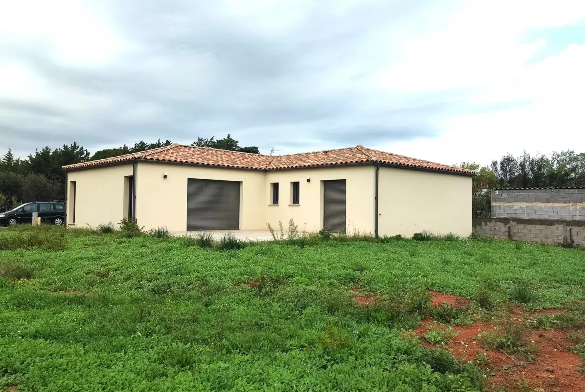 Villa moderne de 2023 à Lézignan - 3 chambres avec garage 