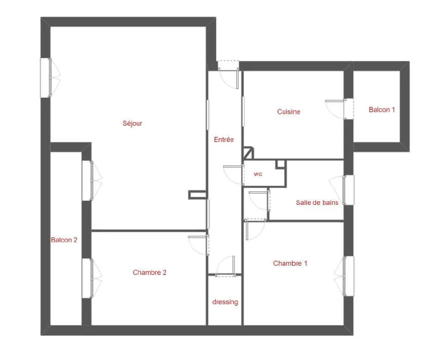 À vendre : Appartement F4 de 64m² à Toulon Ouest 