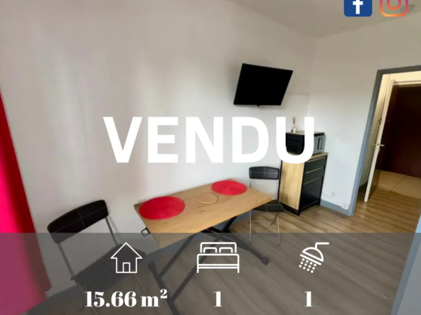 À vendre : Studio de 15 m² à la résidence Chambord, Brive la Gaillarde