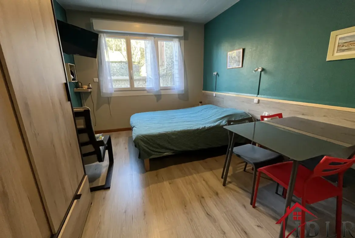 Studio rénové à vendre à Bourbonne Les Bains, entièrement meublé 