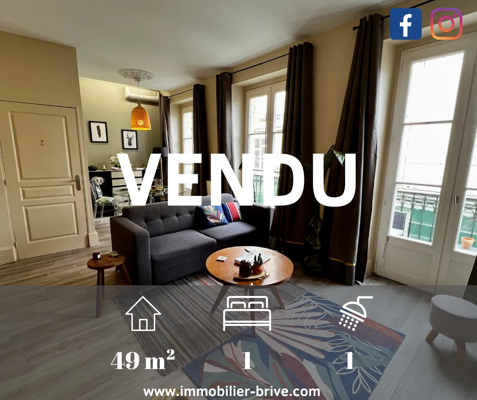 Appartement T2 de charme à Brive-La-Gaillarde 