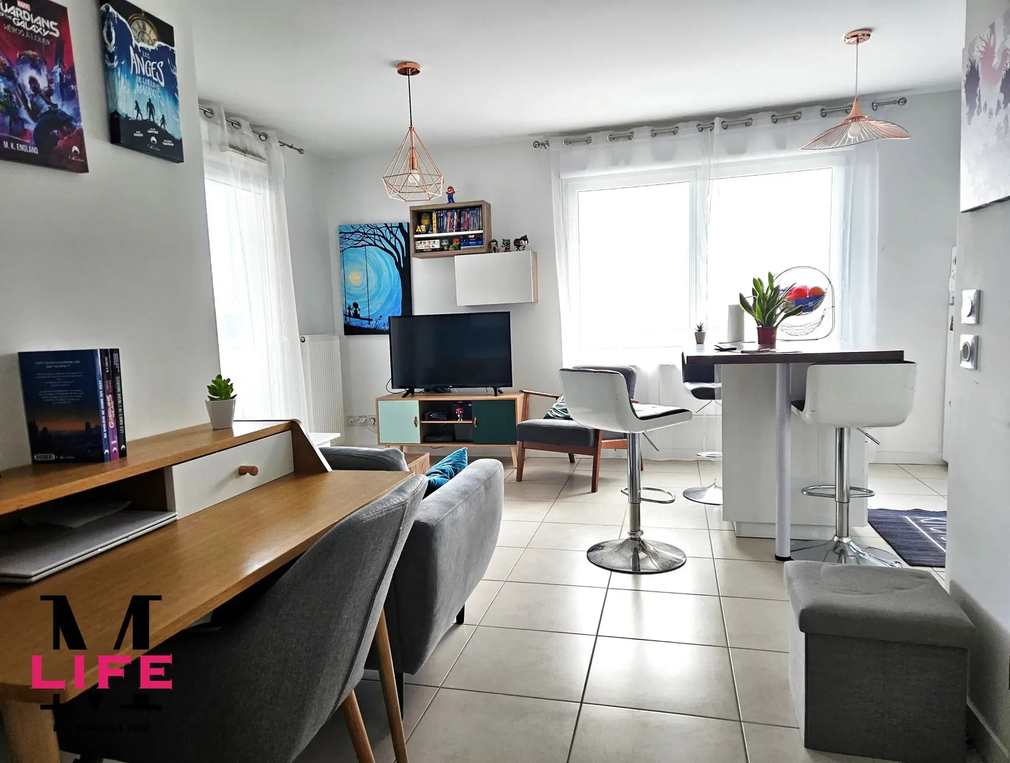 À vendre : T2 moderne à Saint Priest avec terrasse 