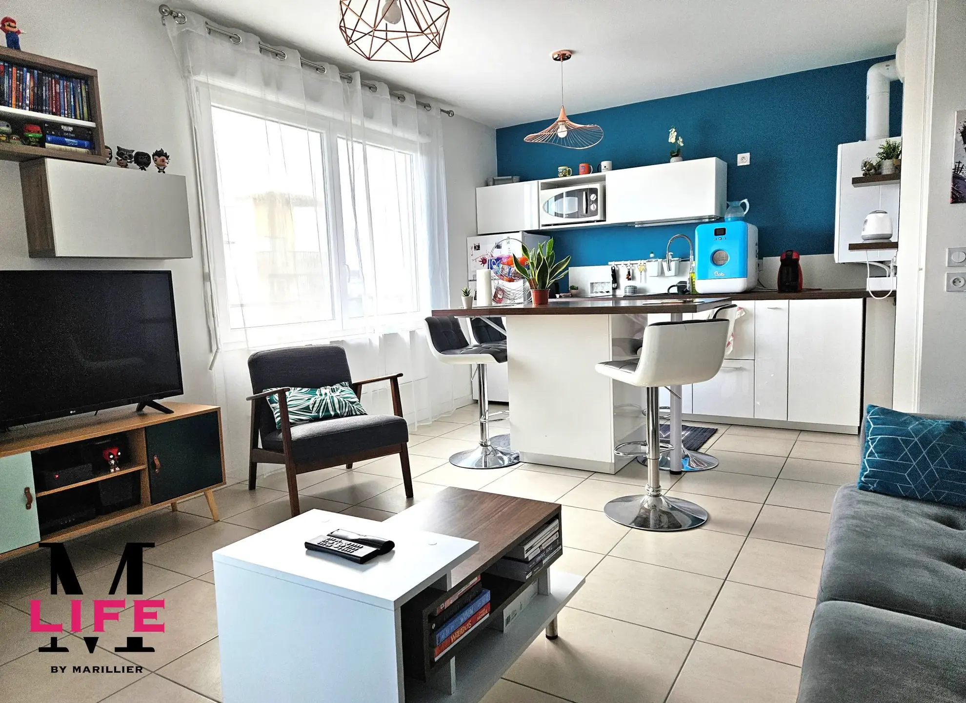 À vendre : T2 moderne à Saint Priest avec terrasse 