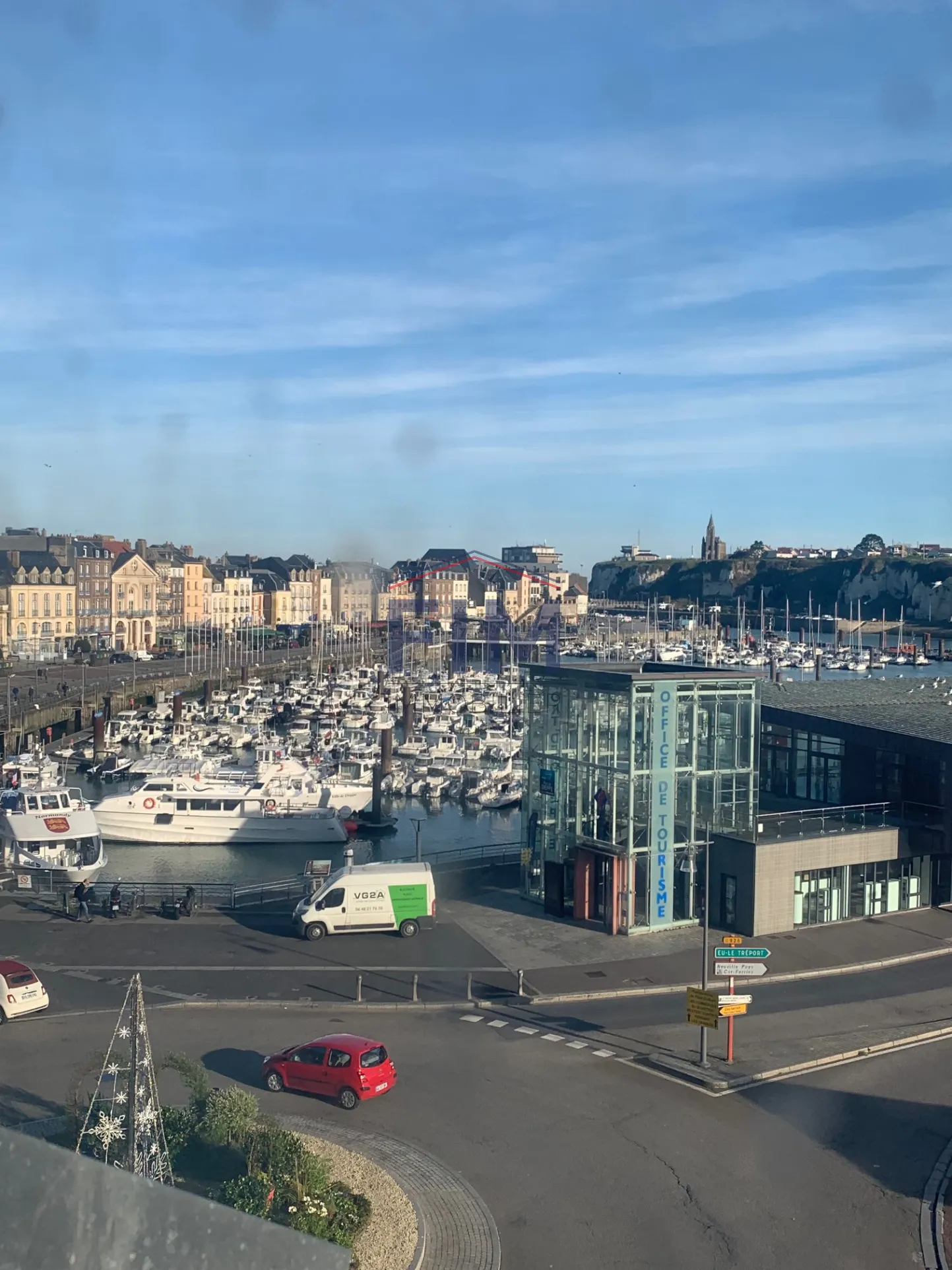 Vente appartement F2 avec vue dégagée sur le port de Dieppe 