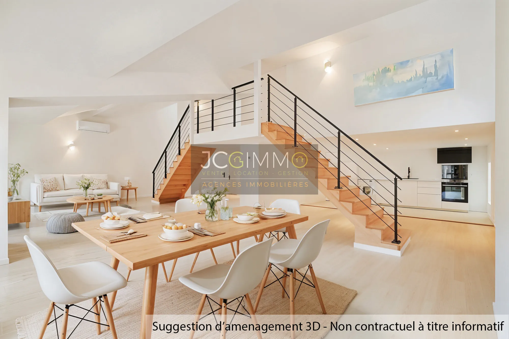 Loft duplex T4 rénové à Sollies Pont - 120 m2 