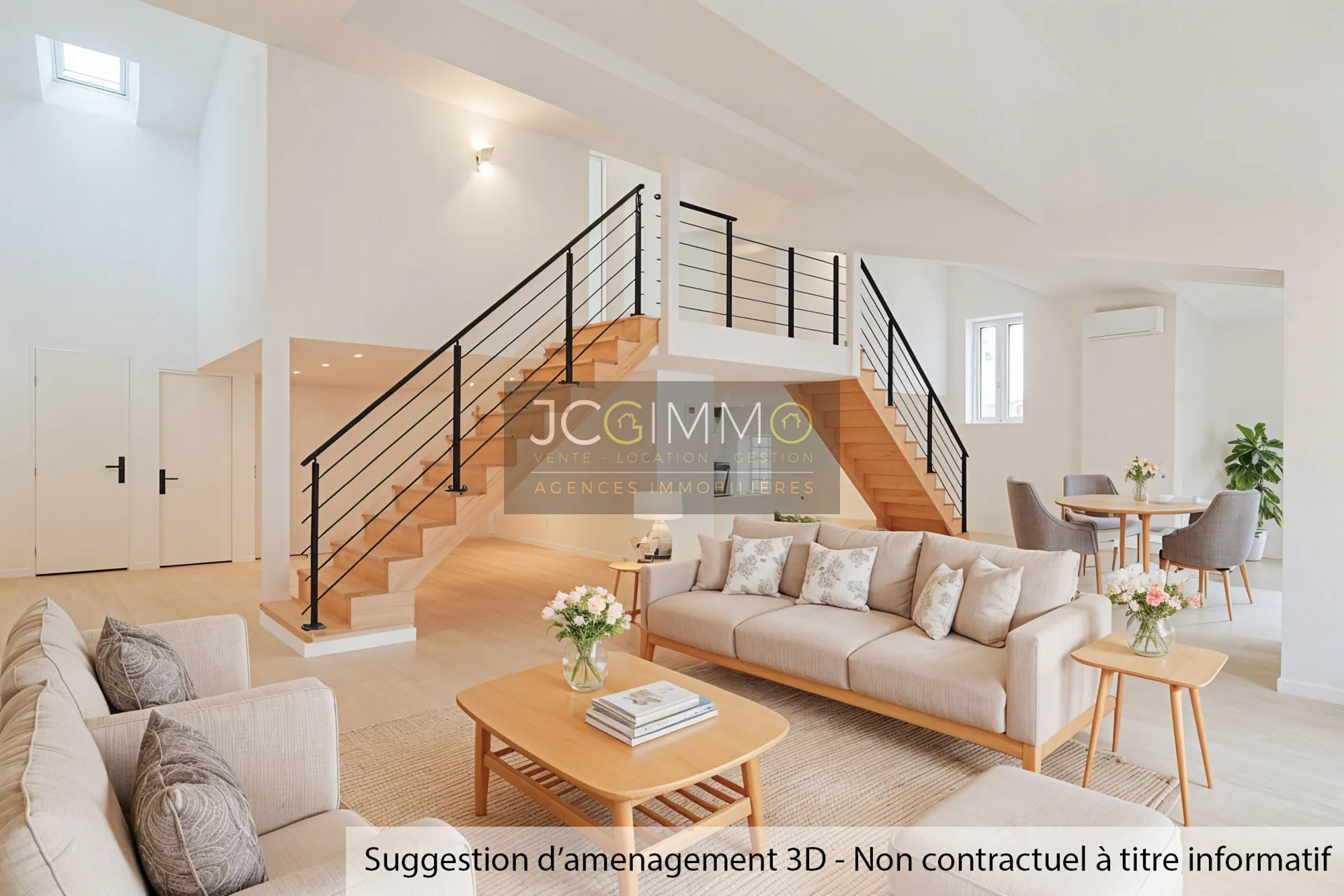 Loft duplex T4 rénové à Sollies Pont - 120 m2 