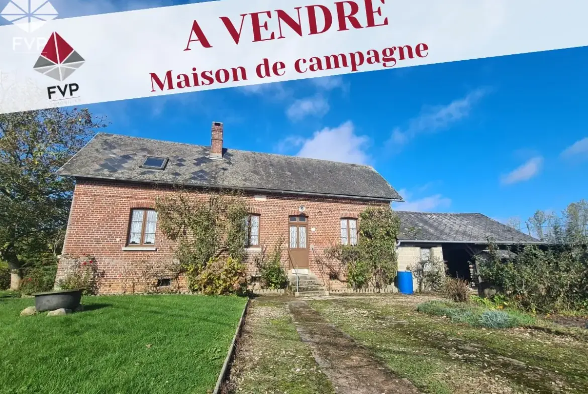 À vendre : Maison normande 71 m² proche de Bacqueville-en-Caux avec terrain de 690 m² 