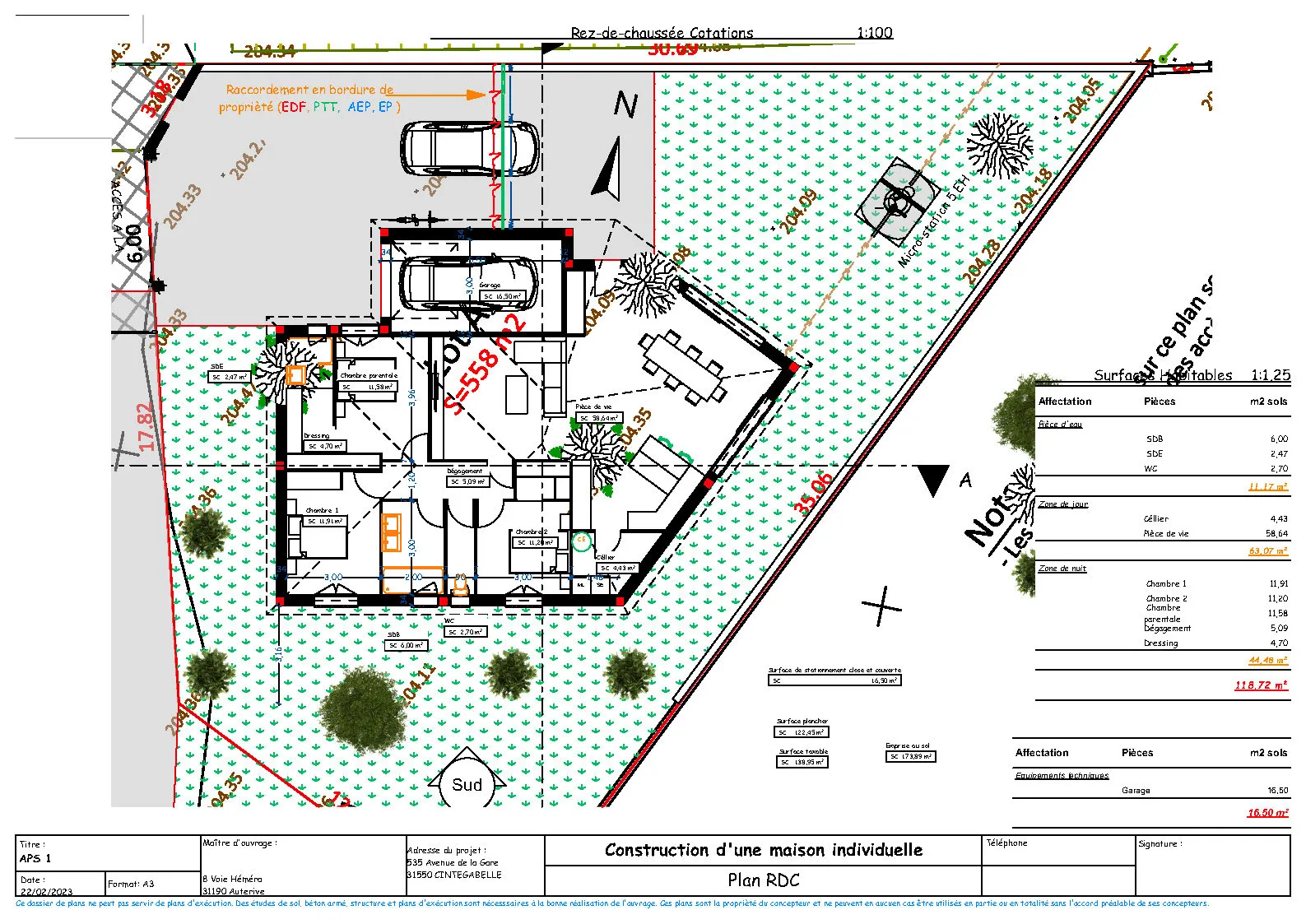 Terrain Constructible de 500 m² à Cintegabelle à Vendre 