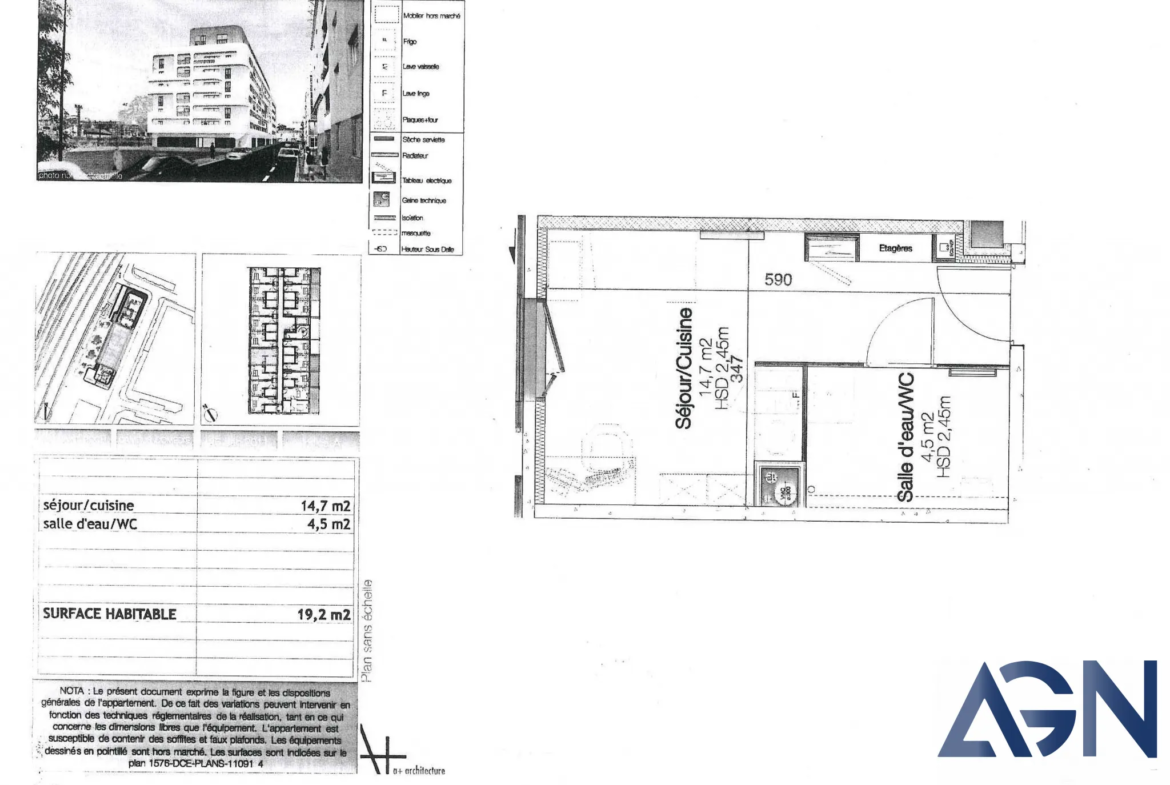 Studio de 19,2 m² en vente à Montpellier, quartier Gare Saint-Roch 