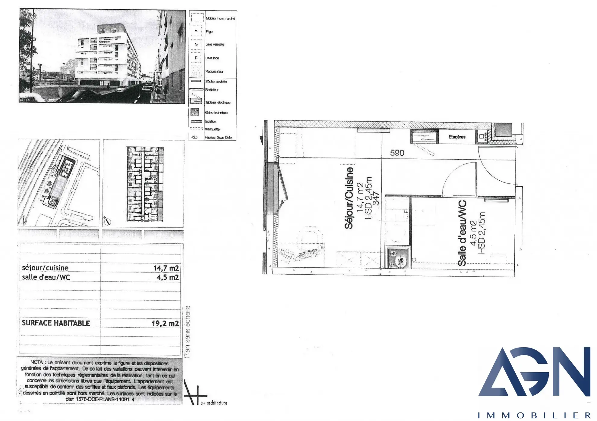 Studio de 19,2 m² en vente à Montpellier, quartier Gare Saint-Roch 