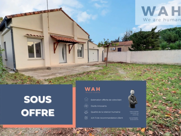 Vente villa 4 pièces de plain-pied à Paulhan (34230)