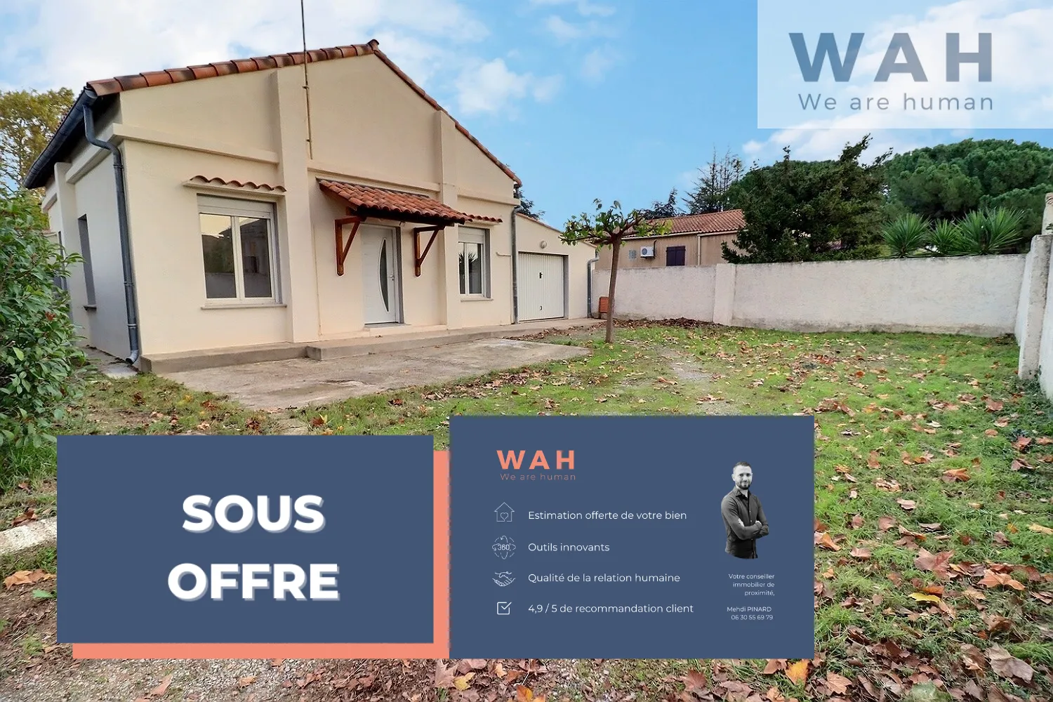 Vente villa 4 pièces de plain-pied à Paulhan (34230) 