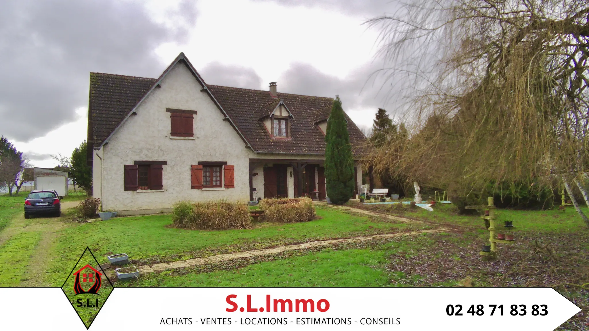 Maison de campagne unique à Massay avec jardin spacieux 