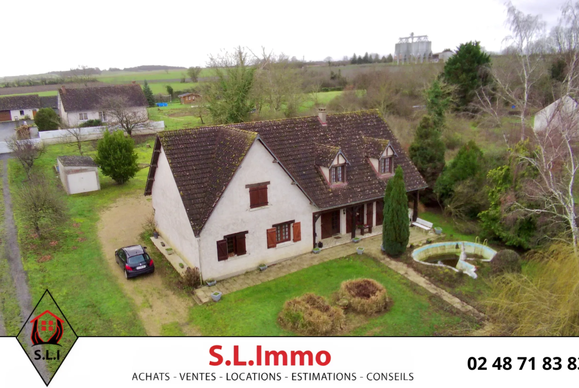 Maison de campagne unique à Massay avec jardin spacieux 