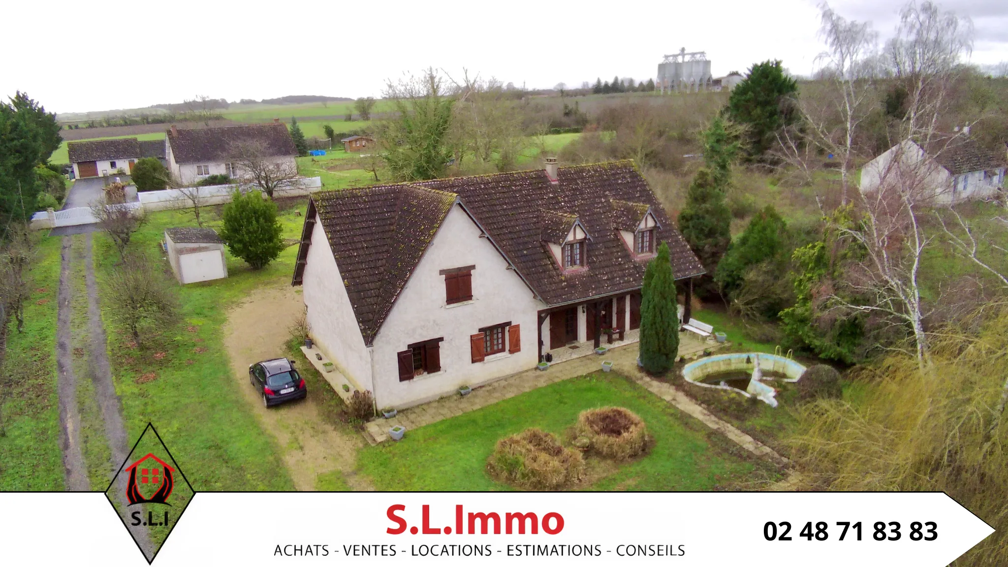 Maison de campagne unique à Massay avec jardin spacieux 