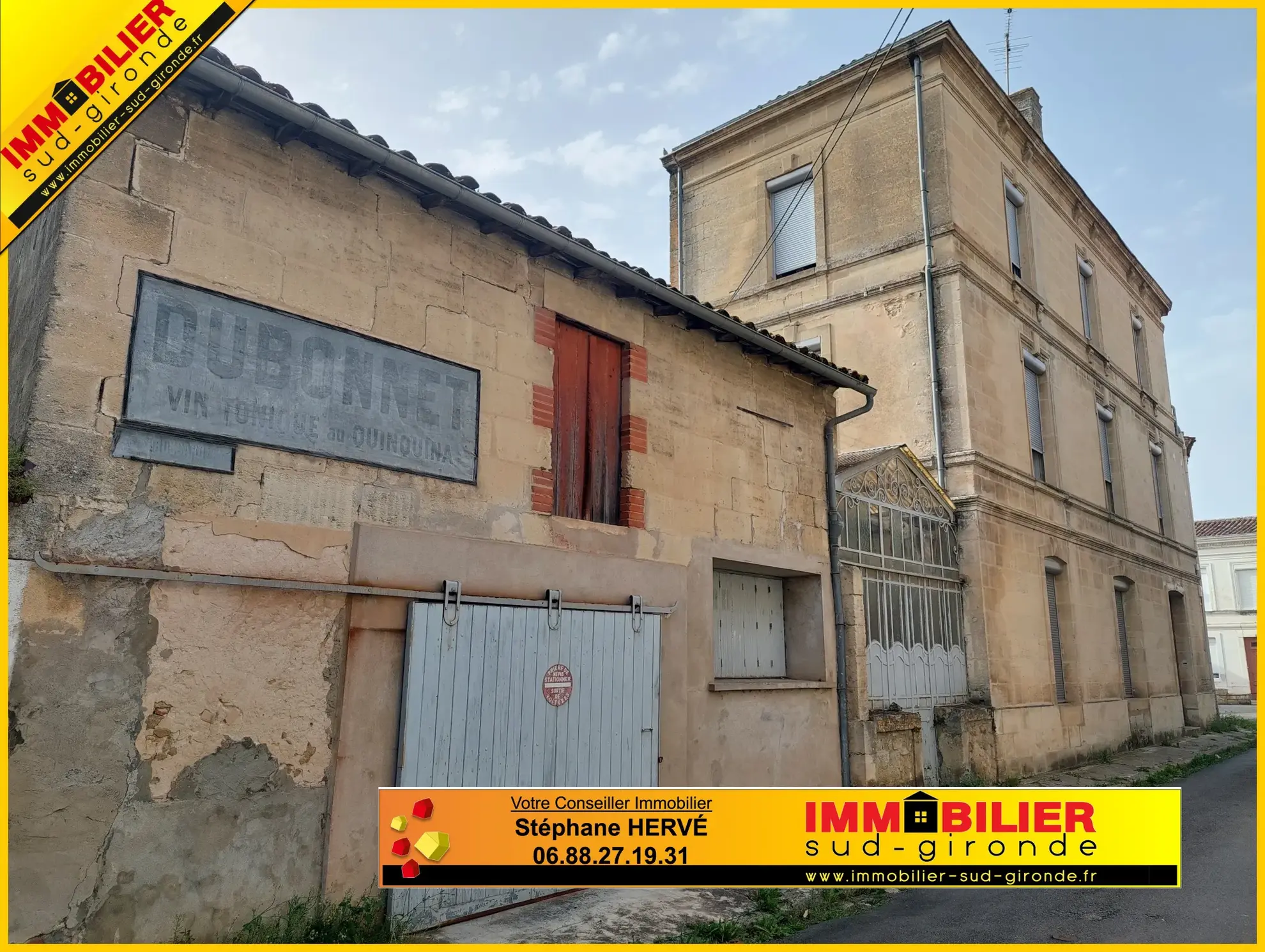 Maison en pierre à rénover à Barsac - 190 m² 