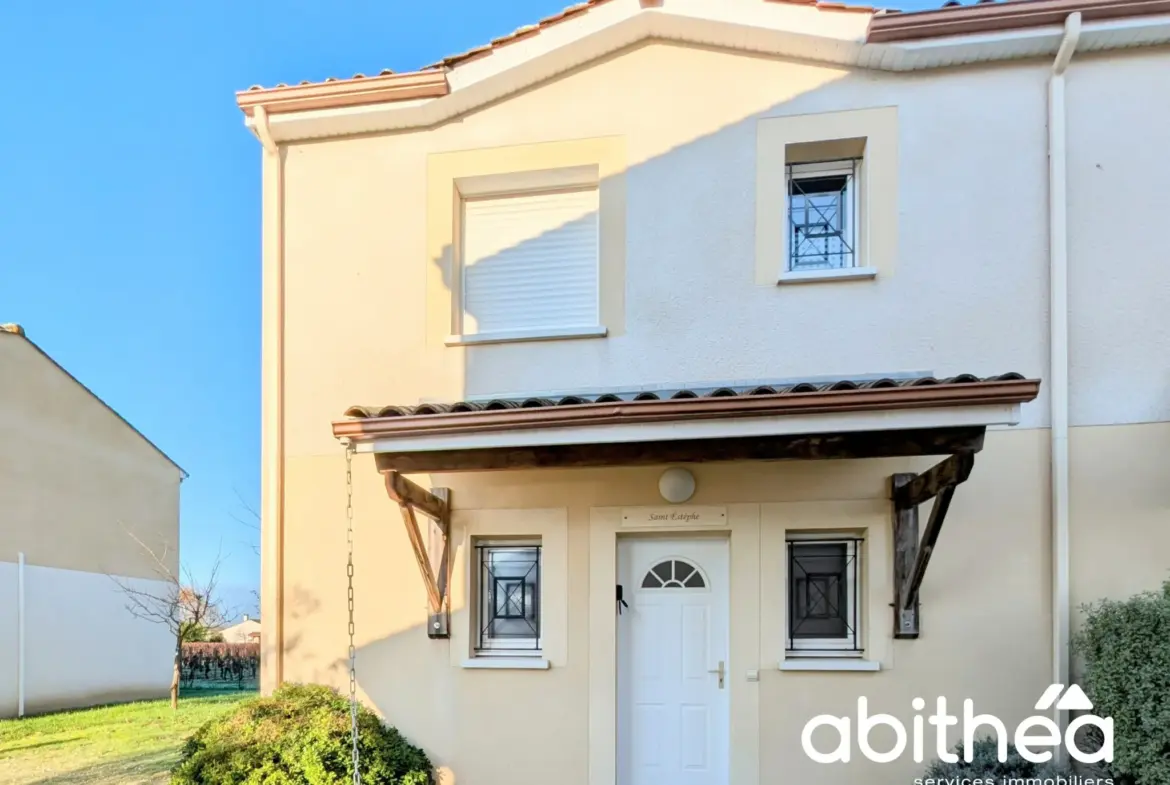 Maison mitoyenne récente à vendre à Libourne - 3 chambres, meublée et équipée 