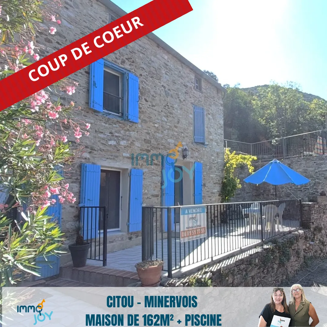 Belle maison en pierre à Citou avec piscine 