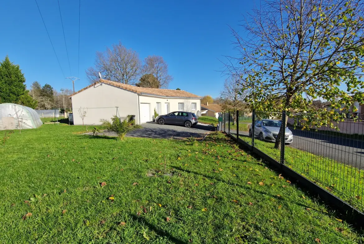 Maison neuve de plain-pied à Bazas - Spacieuse avec jardin 