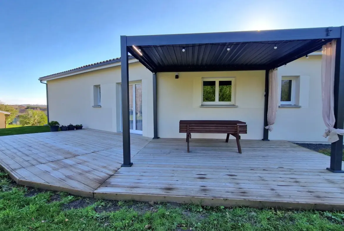 Maison neuve de plain-pied à Bazas - Spacieuse avec jardin 