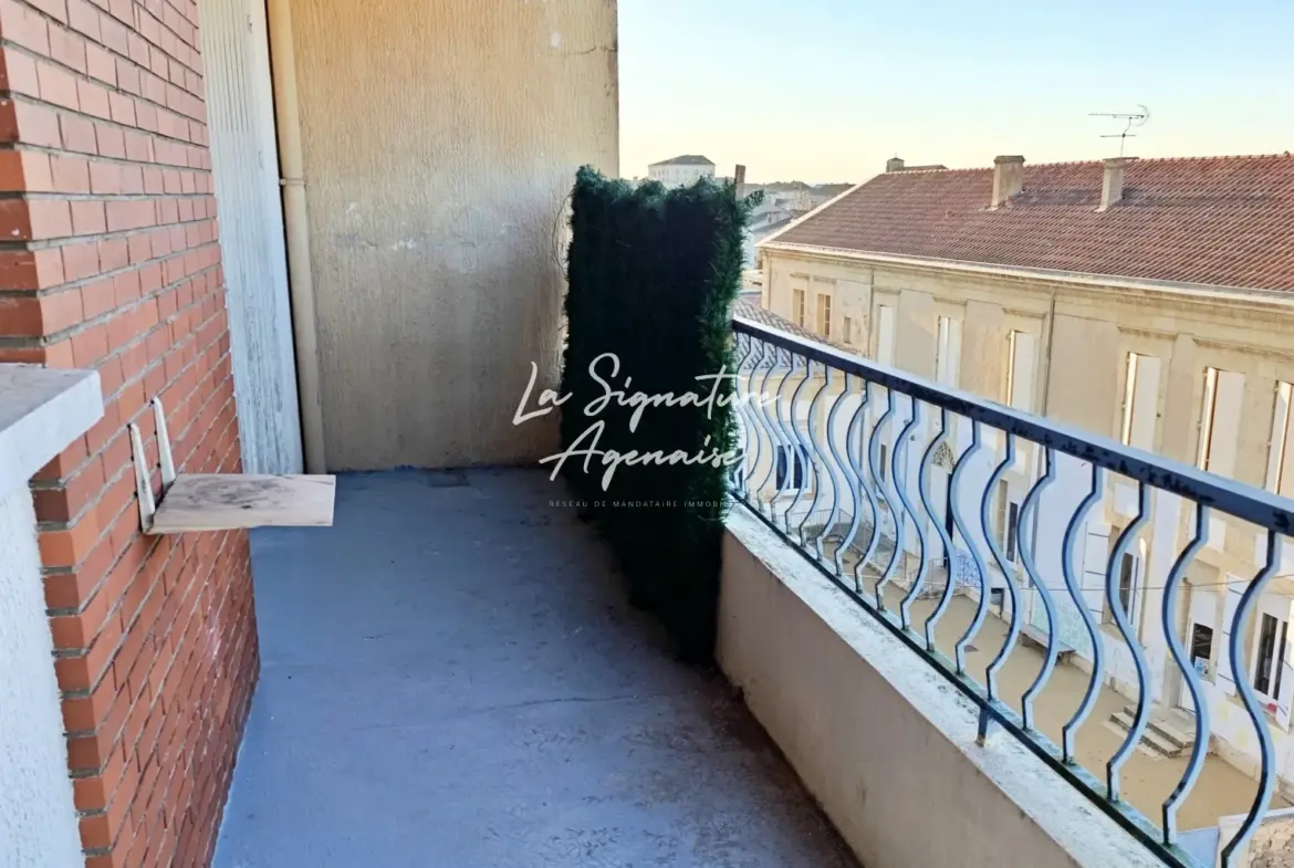 Bel Appartement T2 de 48 m² avec Balcon à Tonneins 