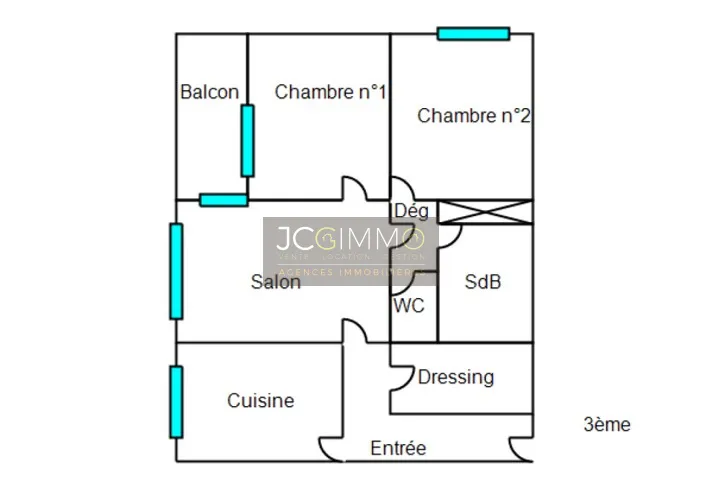 APPARTEMENT T3 REFAIT À NEUF AVEC TERRASSE À LA VALETTE DU VAR 