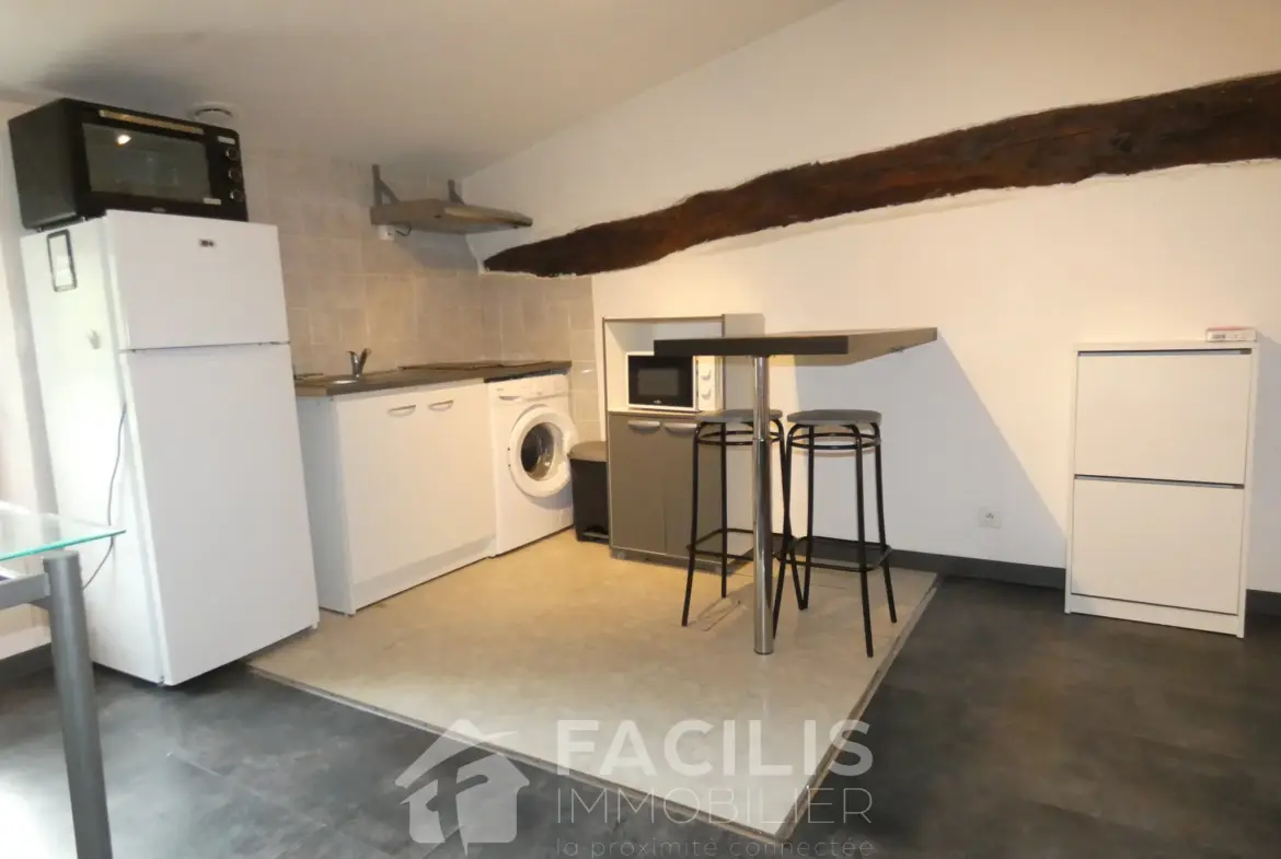 Studio au centre d'Heyrieux entièrement meublé à vendre 