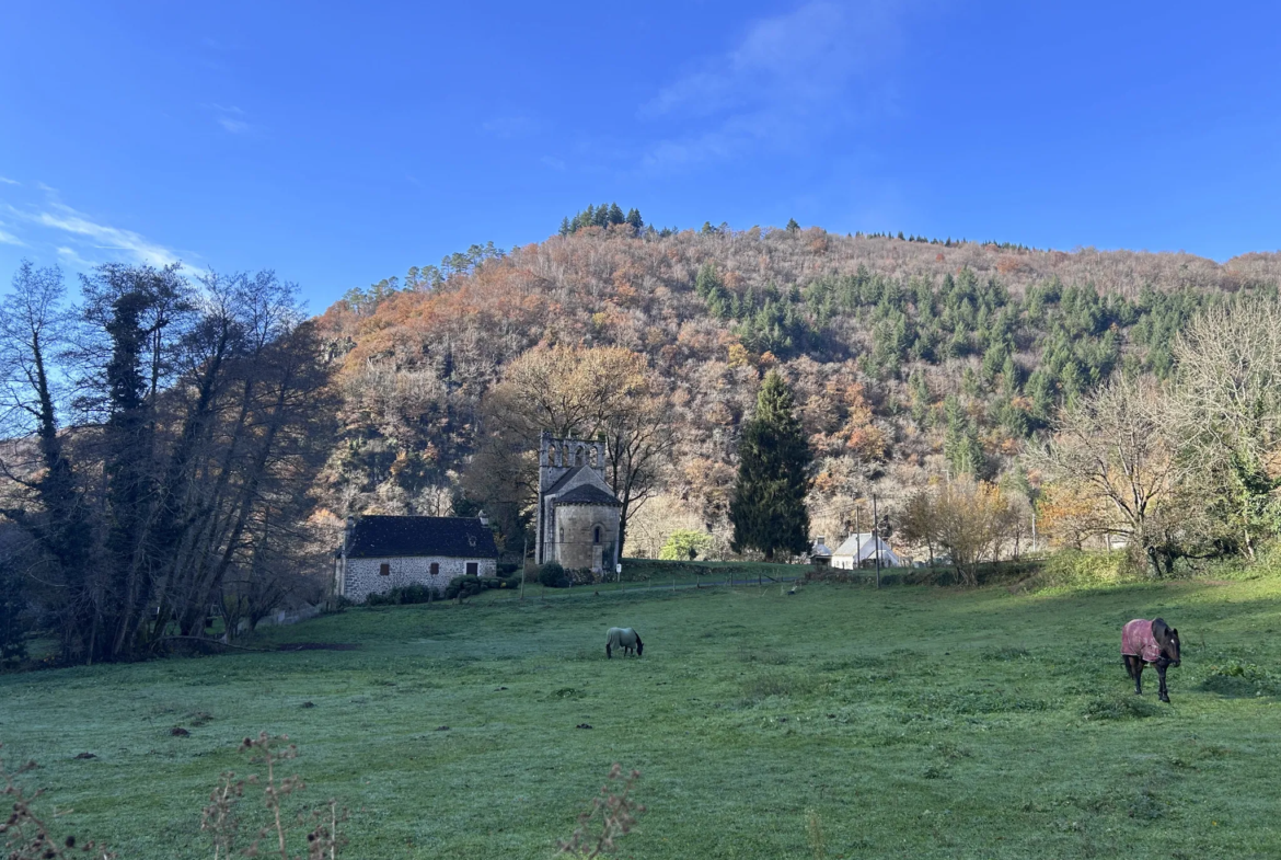 Maison en pierres avec superbe vue à Servières le Château 