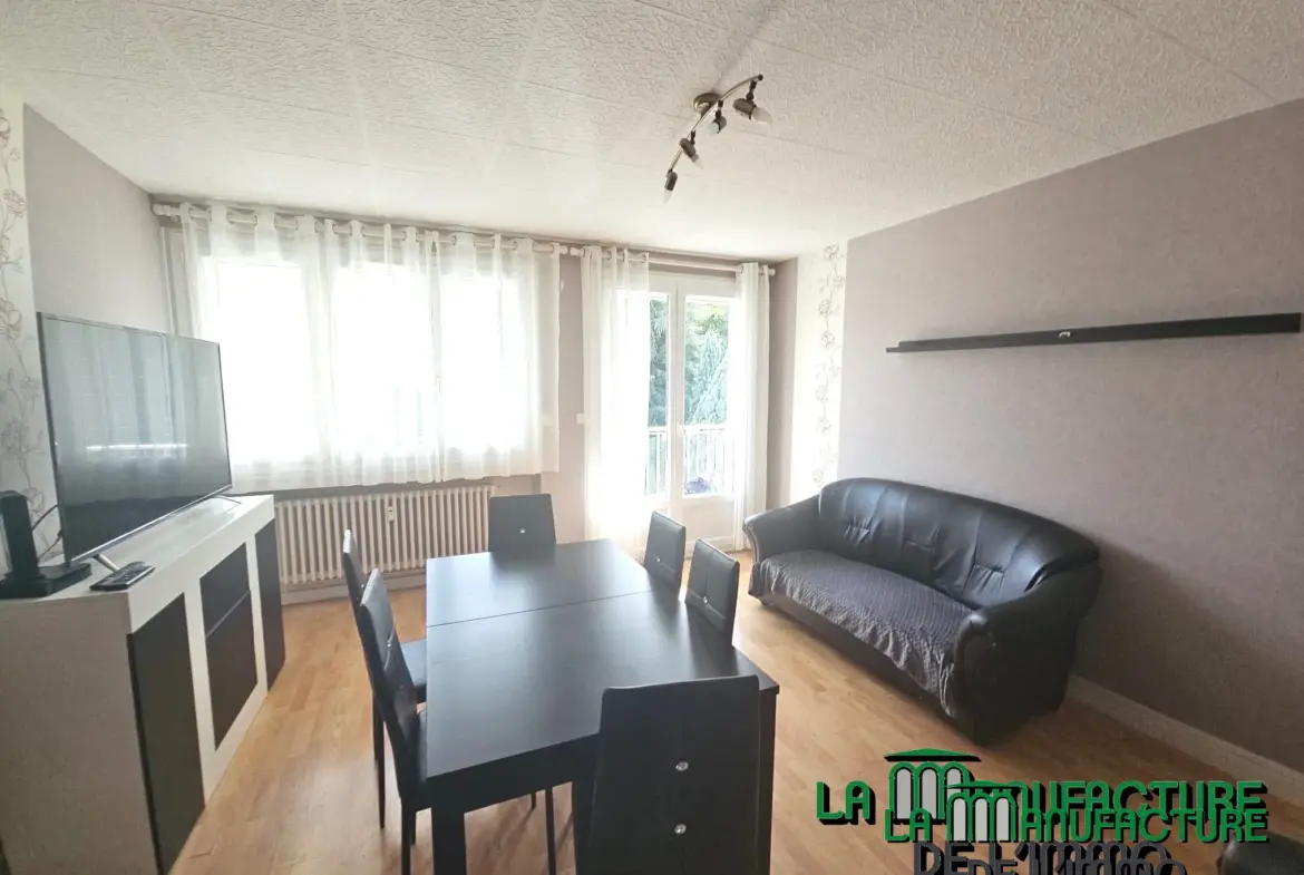 À vendre : Appartement F3 traversant avec garage à Saint-Étienne 