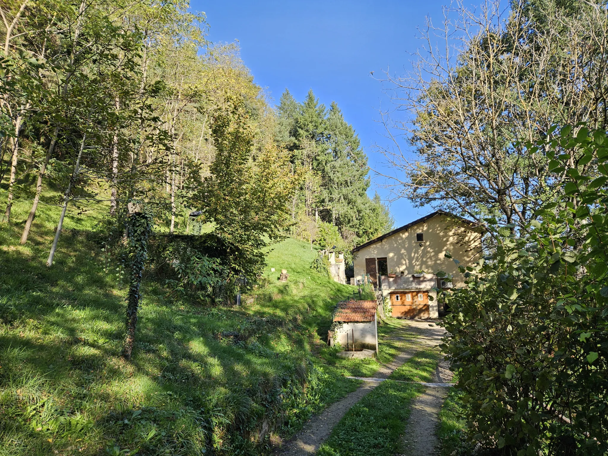 Charmante maison d'habitation à vendre avec grand terrain arboré de 9330 m² à Aubin 