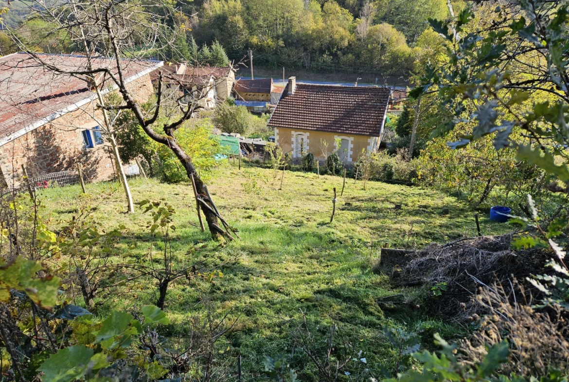 Charmante maison d'habitation à vendre avec grand terrain arboré de 9330 m² à Aubin 