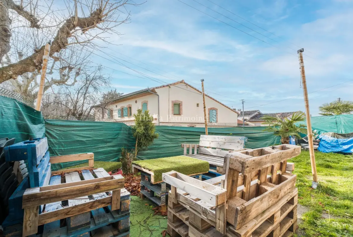 Appartement T4 avec jardin privatif à L'Union 